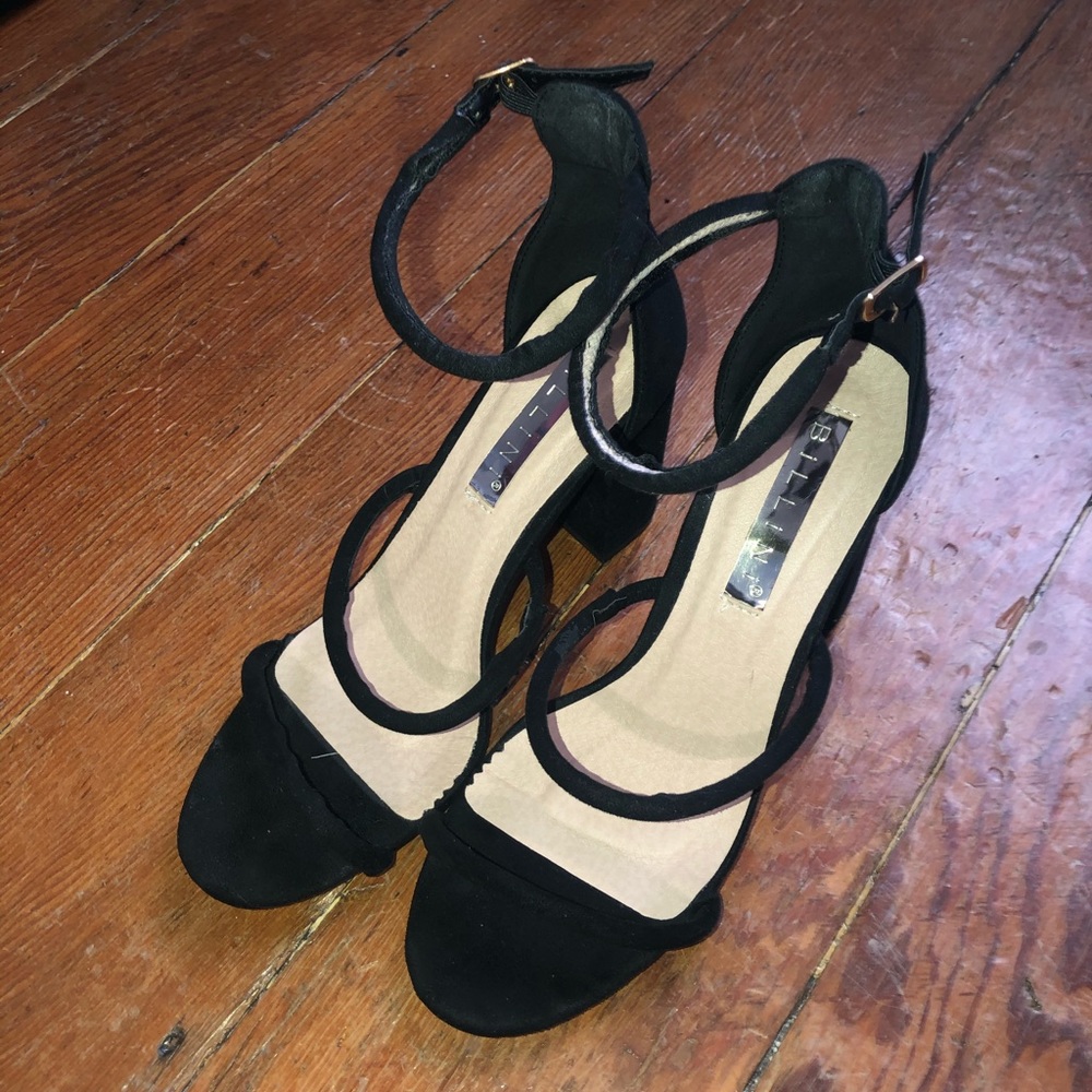 Princess Polly Billini Strappy Black Heels